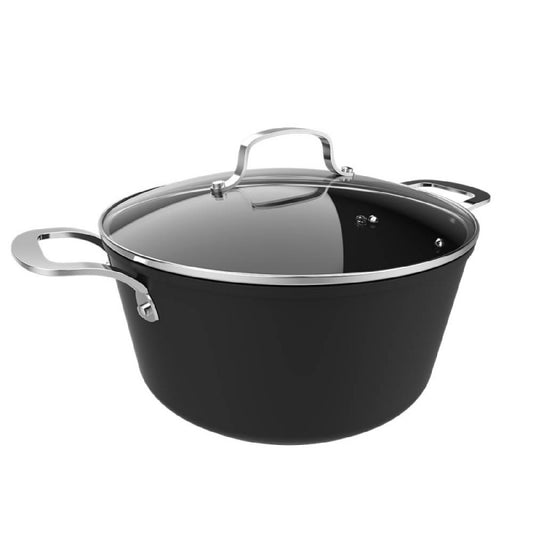 Olla Polka Fantasy 28 Pot Silver. Diámetro 28 Cm, Capacidad 7,1 L, Aluminio Forjado, Revestimiento Antiadherente Whitford Eterna, Libre Pfoa, Apta P_0
