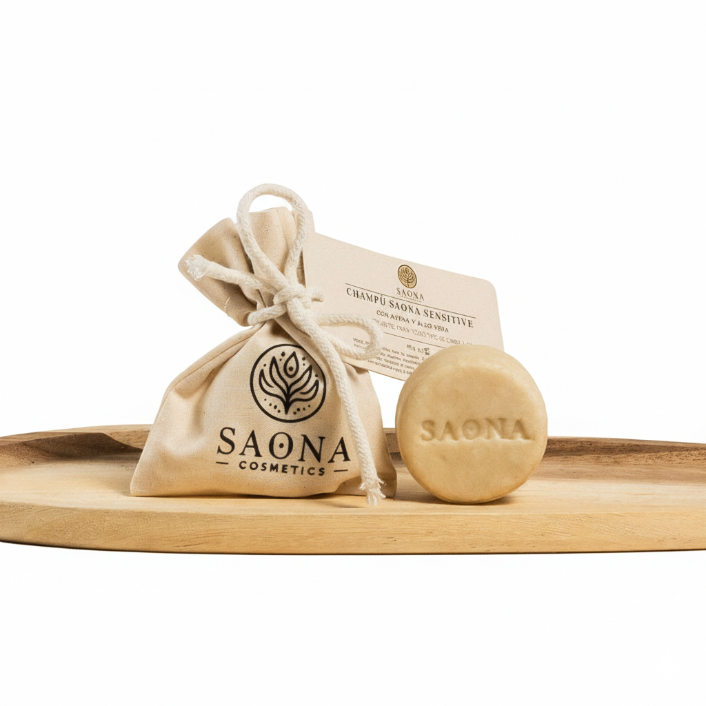 Champú sólido natural cuero cabelludo sensible Saona Sensitive  80 g_2