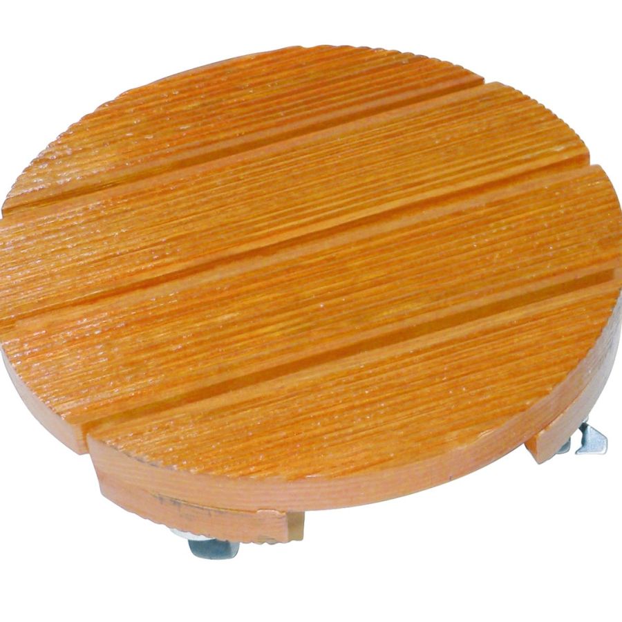 Soporte Con Ruedas Madera Flora Roll Diam 30 Cm Nortene_0