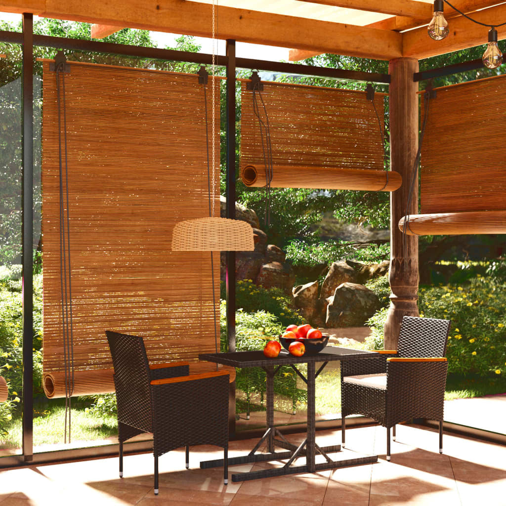 Vidaxl Juego De Comedor Para Jardín 3 Piezas Negro_1
