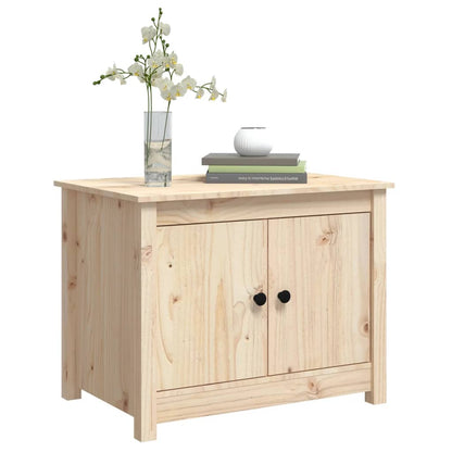Mesa De Centro De Madera Maciza De Pino 71x49x55 Cm_2