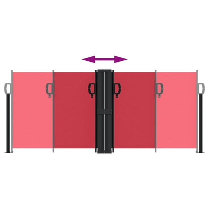 Vidaxl Toldo Lateral Retráctil Rojo 100x600 Cm_4