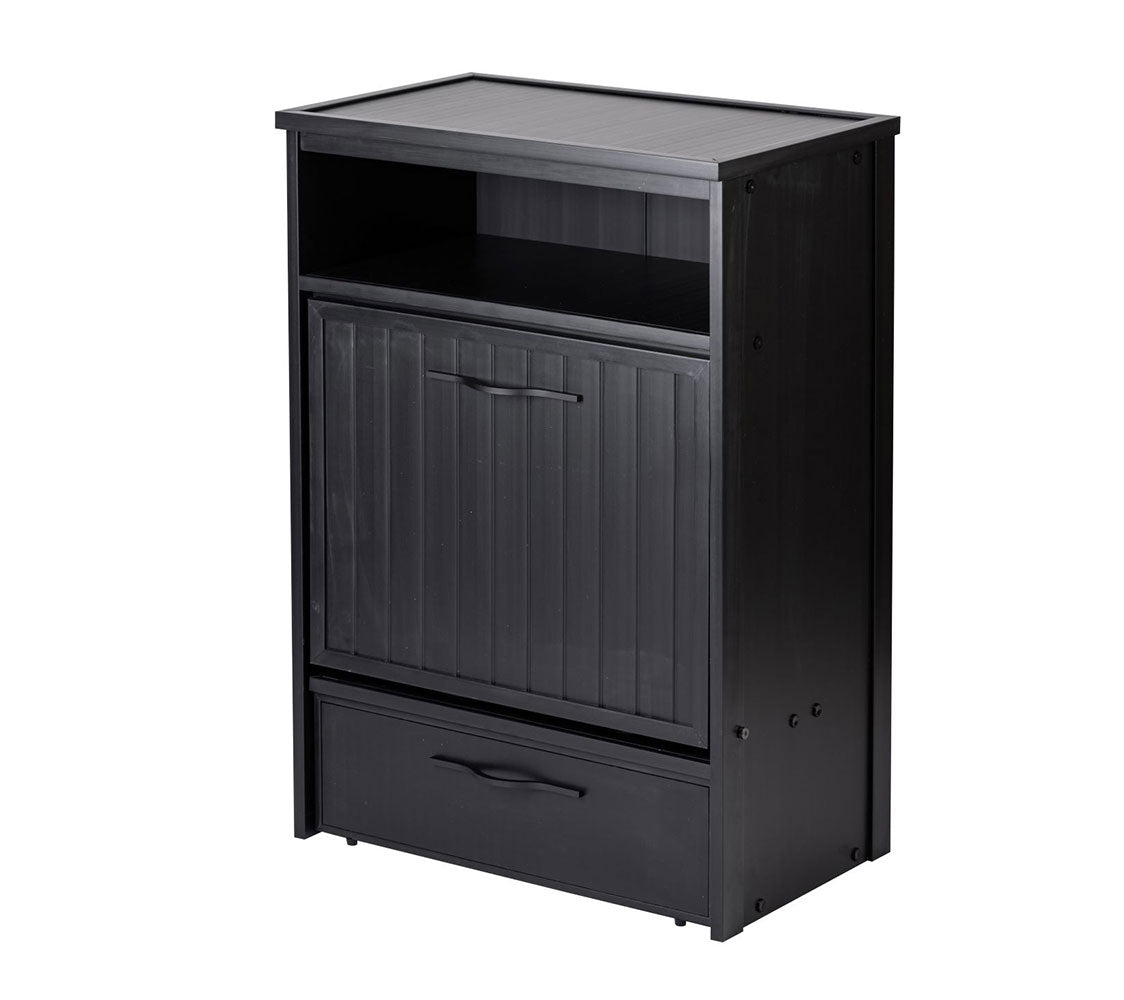 Armario Comedero Para Mascotas Luisiana - Dos Cuencos De Acero Inoxidable Accesibles Para Perros Y Gatos - 36,4x58,4x83,2cm (negro)_3