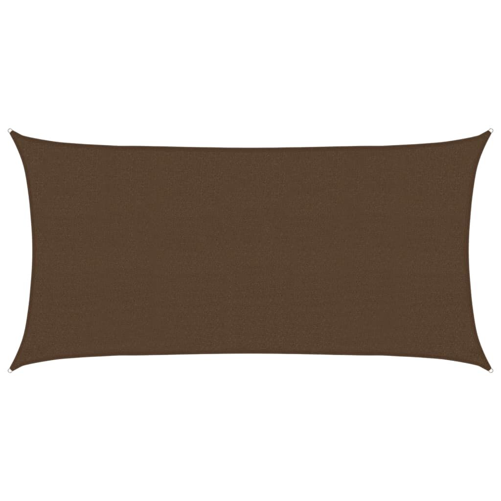 Vidaxl Toldo De Vela Marrón Hdpe 160 G/m² 2,5x4,5 M_0