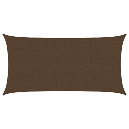 Vidaxl Toldo De Vela Marrón Hdpe 160 G/m² 2,5x4,5 M_0