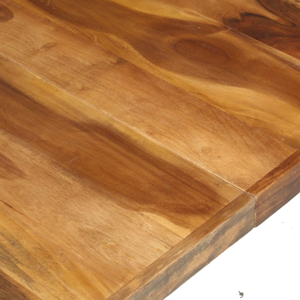 Mesa De Centro De Madera Maciza 140x140x40 Cm_3