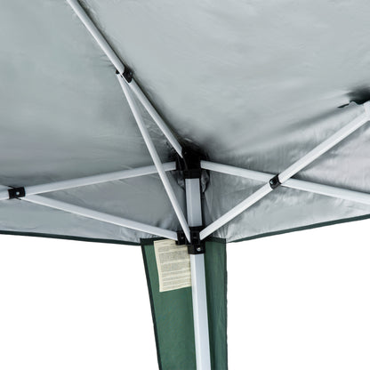 Outsunny Carpa Plegable 2,4x2,4m De Jardín Diseño Pop Up Cenador De Acero Y Tela_4