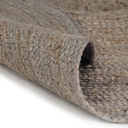 Vidaxl Alfombra De Yute Tejida A Mano Redonda Gris 120 Cm / Vetonek_2