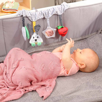 Babyono Manta Natural Para Bebé Corazones 100% Bambú | Suavidad Que Regula Y Protege_5