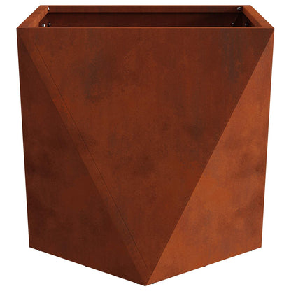 Jardinera 2 Pcs Oxidado 40 X 40 X 40 Cm Acero Autopatinable_5