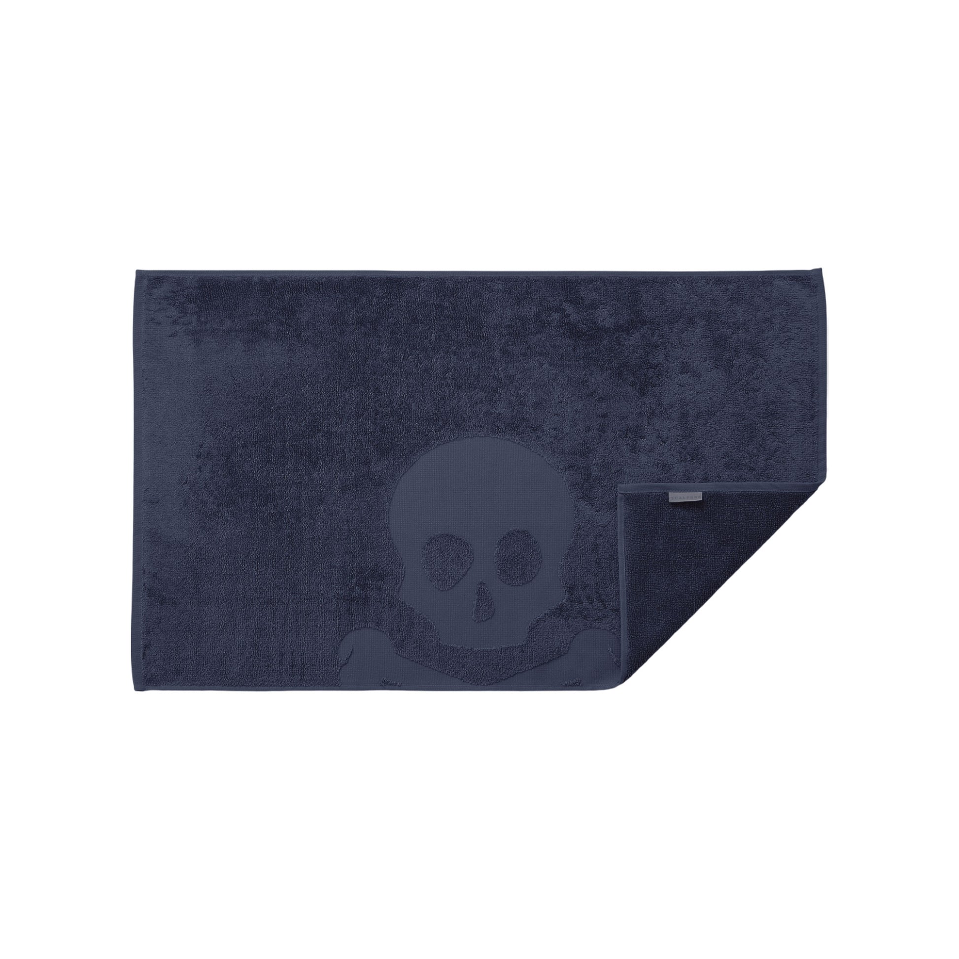 Alfombra De Baño Calavera 50x80cm 100% Algodón 750gsm Azul Marino Scalpers Home_2