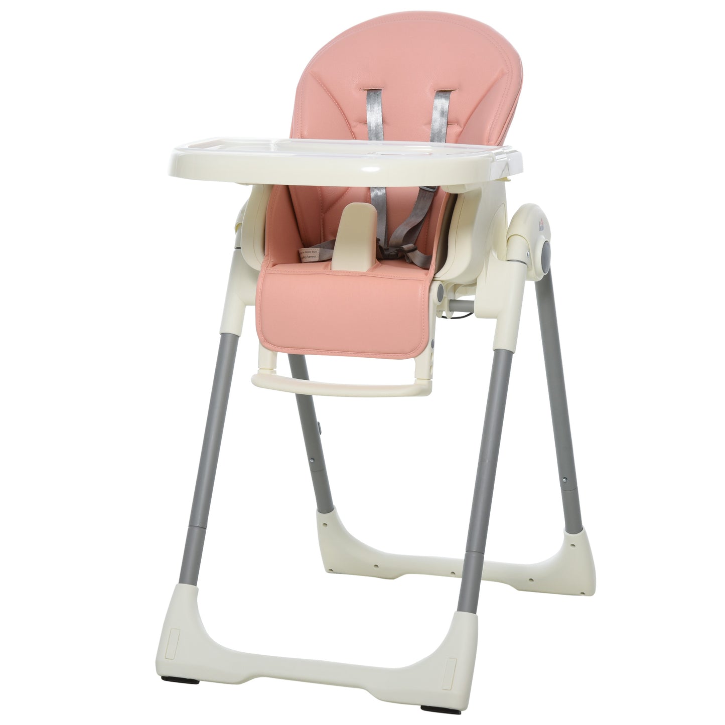 Homcom Trona Para Bebé Evolutiva Plegable De +6 Meses Altura Ajustable Ruedas Y_0