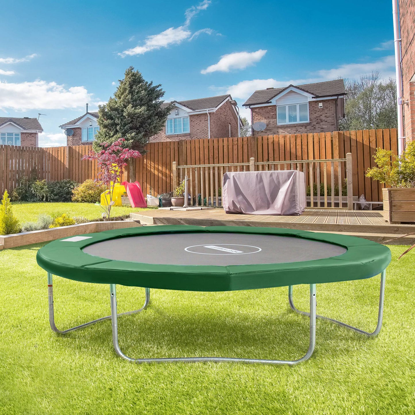 Homcom Cubierta Protectora Para Borde De Cama Elástica Trampolín Medidas_1