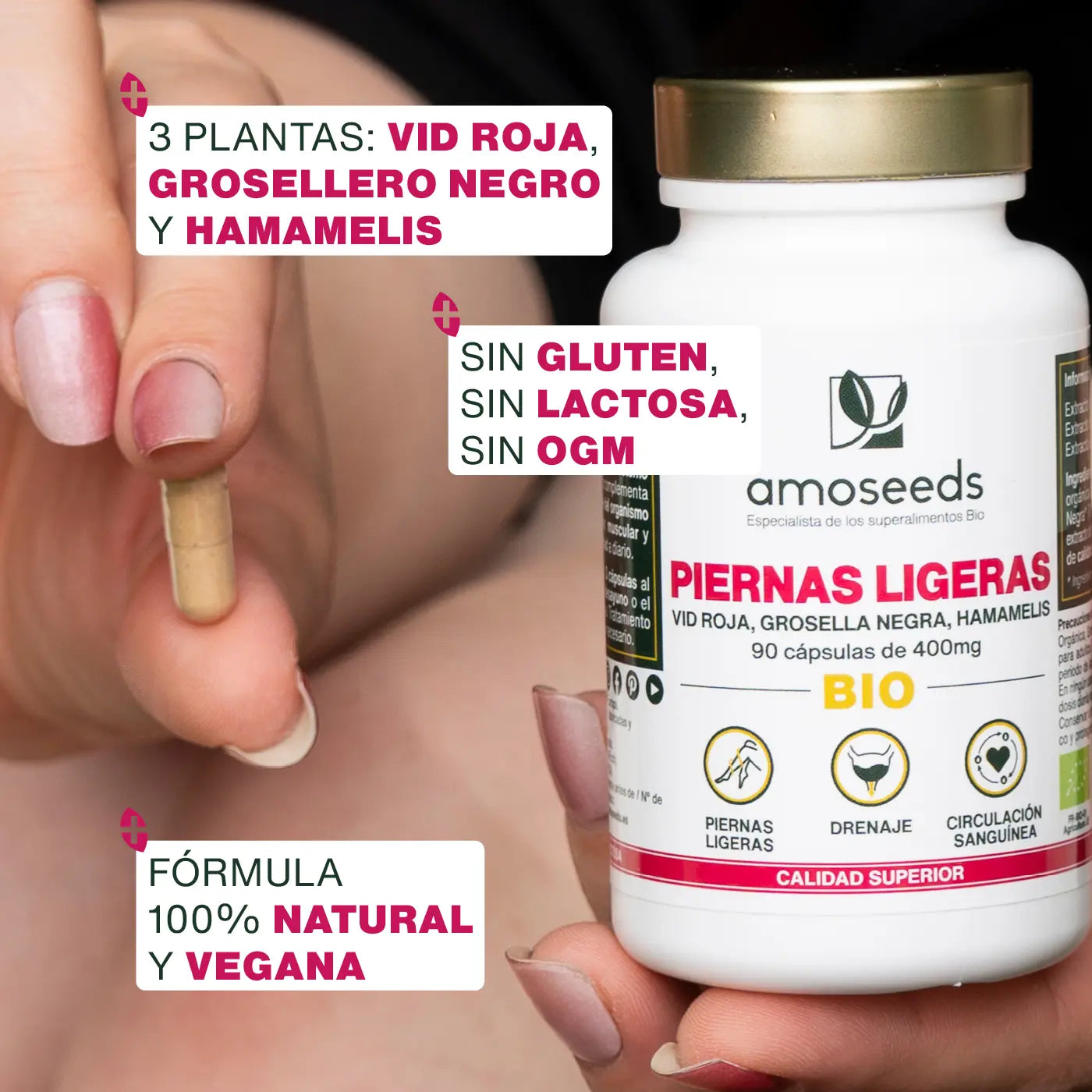 Complejo Piernas Ligeras Bio | 90 Cápsulas_3