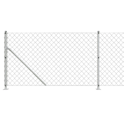 Cerca De Alambre Con Brida Plateada 1x25 M / Vetonek_0