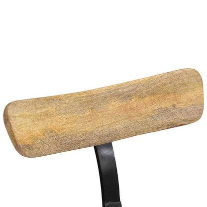 Taburetes De Barra 2 Uds 49x43x88 Cm Madera Maciza De Mango_3