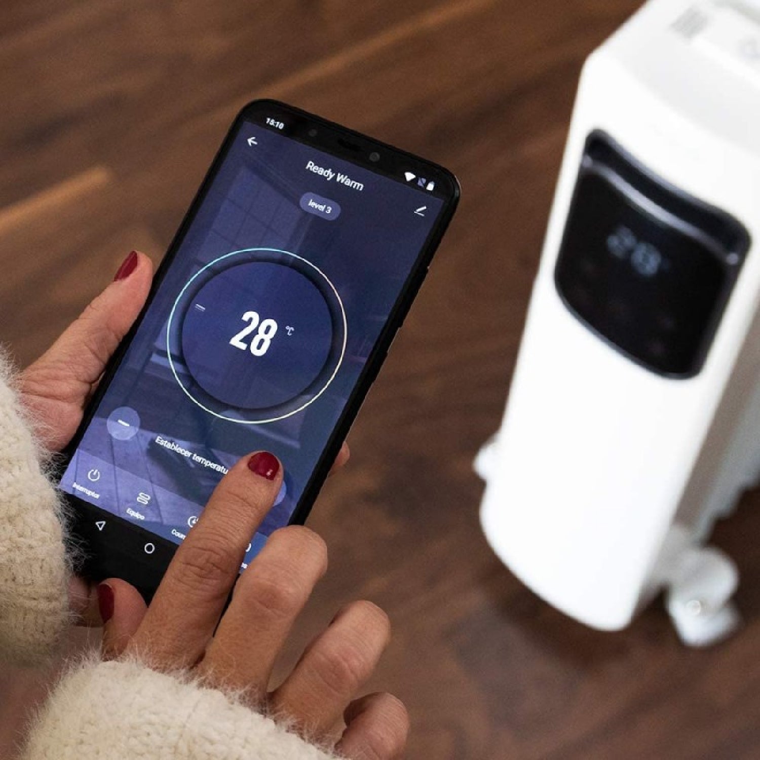 Cecotec Radiador Eléctrico De Aceite Ready Warm 11000 Touch Connected. Bajo Consumo 11 Elementos 2500 W Control Por App_4