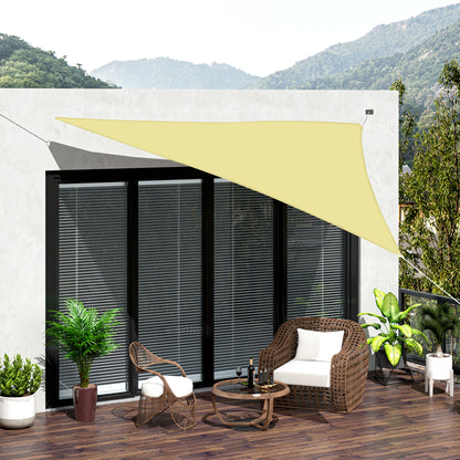 Outsunny Toldo Vela Sombrilla Parasol Triangulo Tejido De Poliester 160g/m2_1