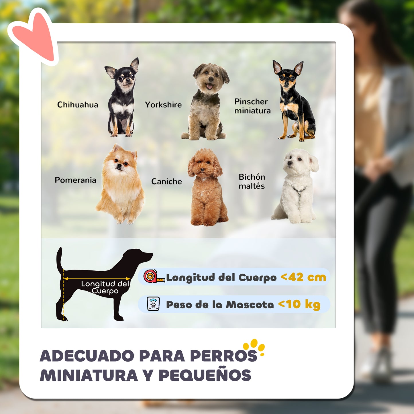 Pawhut Carrito Para Perros Plegable Con Cesta Capota Ajustable Y Ruedas Gris_3