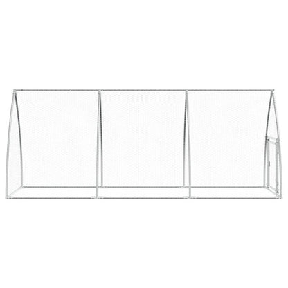 Vidaxl Jaula Para Gallinas Acero Galvanizado Plateado 300x105x120 Cm_5