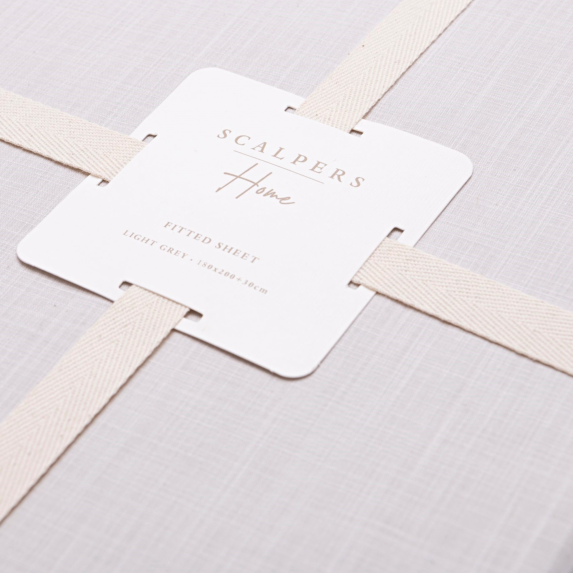 Sábana Bajera Gris 180x200+30 100% Algodón 140gsm Gris Haze Scalpers Home