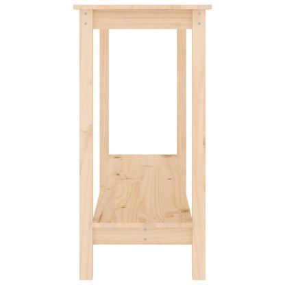 Mesa Consola Madera Maciza De Pino 110x40x80 Cm_2