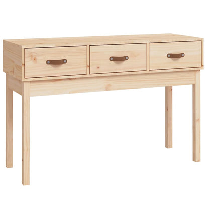 Mesa Consola Madera Maciza De Pino 114x40x75 Cm_0