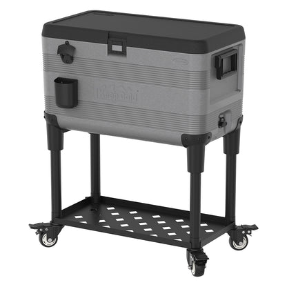 Nevera Portátil Con Mesa - 70 L - Gris_0