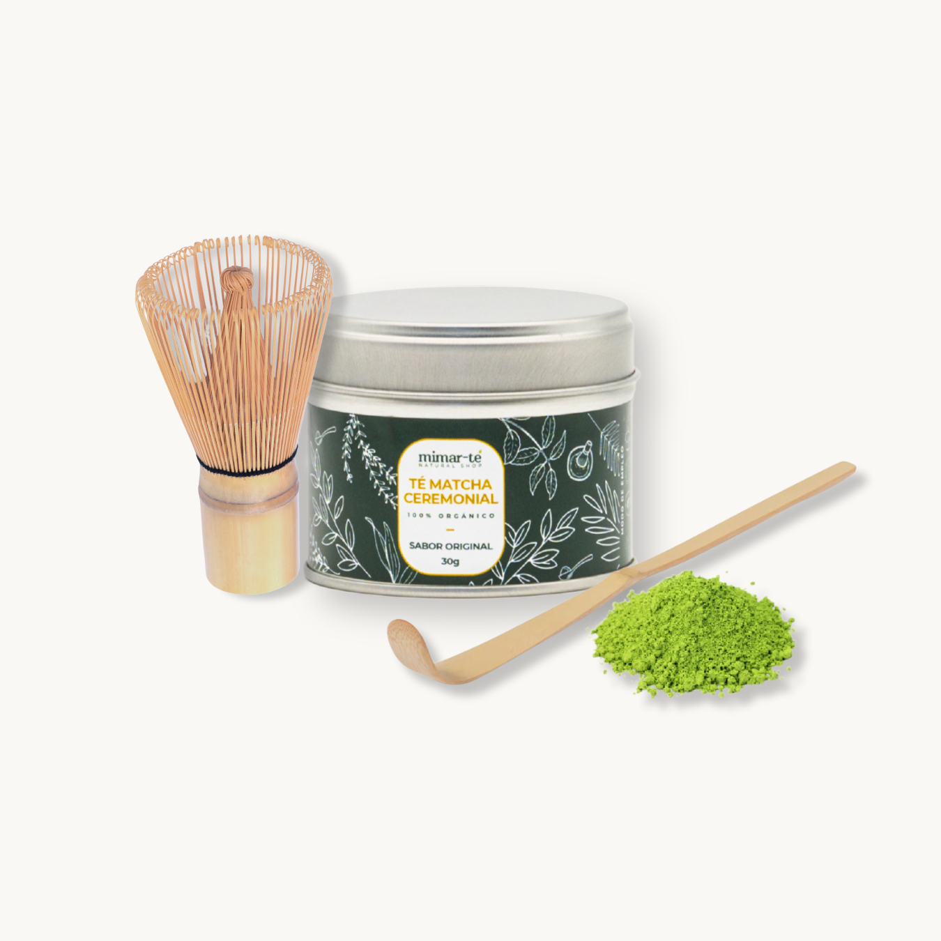 Ritual Ceremonial. Té Matcha ceremonial Ecológico con Chasén y Chashaku_0