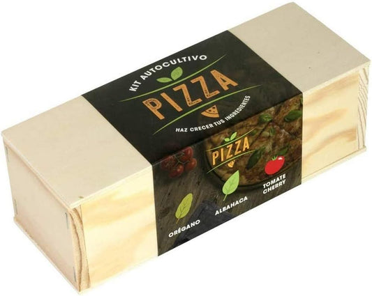 Kit Autocultivo Pizza | Cultiva Orégano, Albahaca Y Tomate Cherry En Casa | Regalo Original Para Amantes De La Cocina_0