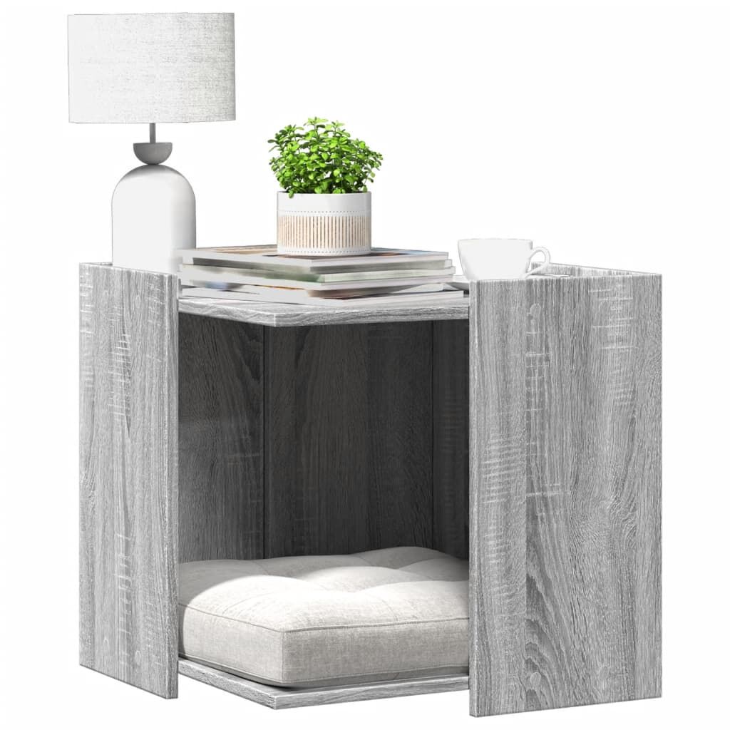 Vidaxl Mueble Arenero Para Gatos Madera Gris Sonoma 53x53x51 Cm_1