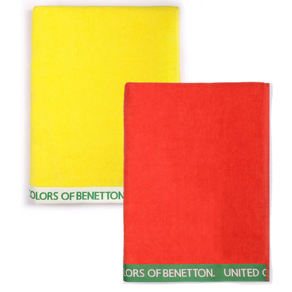 Set 2 Toalla De Playa 90x160cm 380gsm Velour 100%algodon Casa Benetton_0