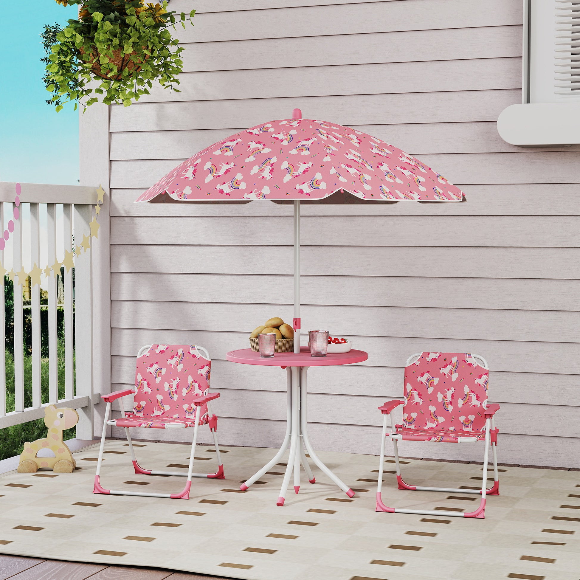 Aiyaplay Conjunto De Mesa Y Sillas Infantil De Jardín De 4 Piezas_1