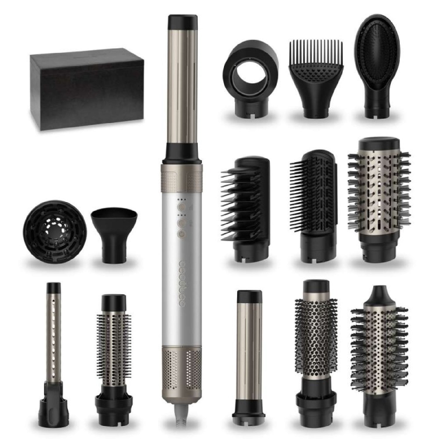 Cecotec Cepillo De Aire Ceramiccare 14in1 Airglam Aluminum_0