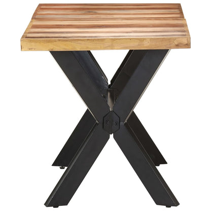 Mesa De Comedor De Madera Acacia Acabado Miel 140x70x75 Cm_1