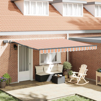 Toldo Retráctil Multicolor 400 X 300 Cm Tela Y Aluminio_1