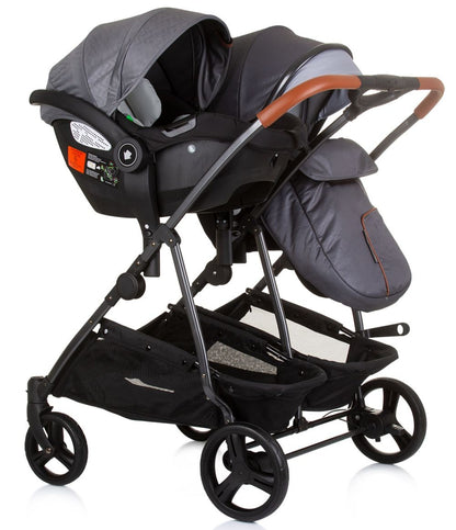 Carrito De Bebé Gemelar Dúo Smart Con 1 Grupo 0+ Silver Grey_4