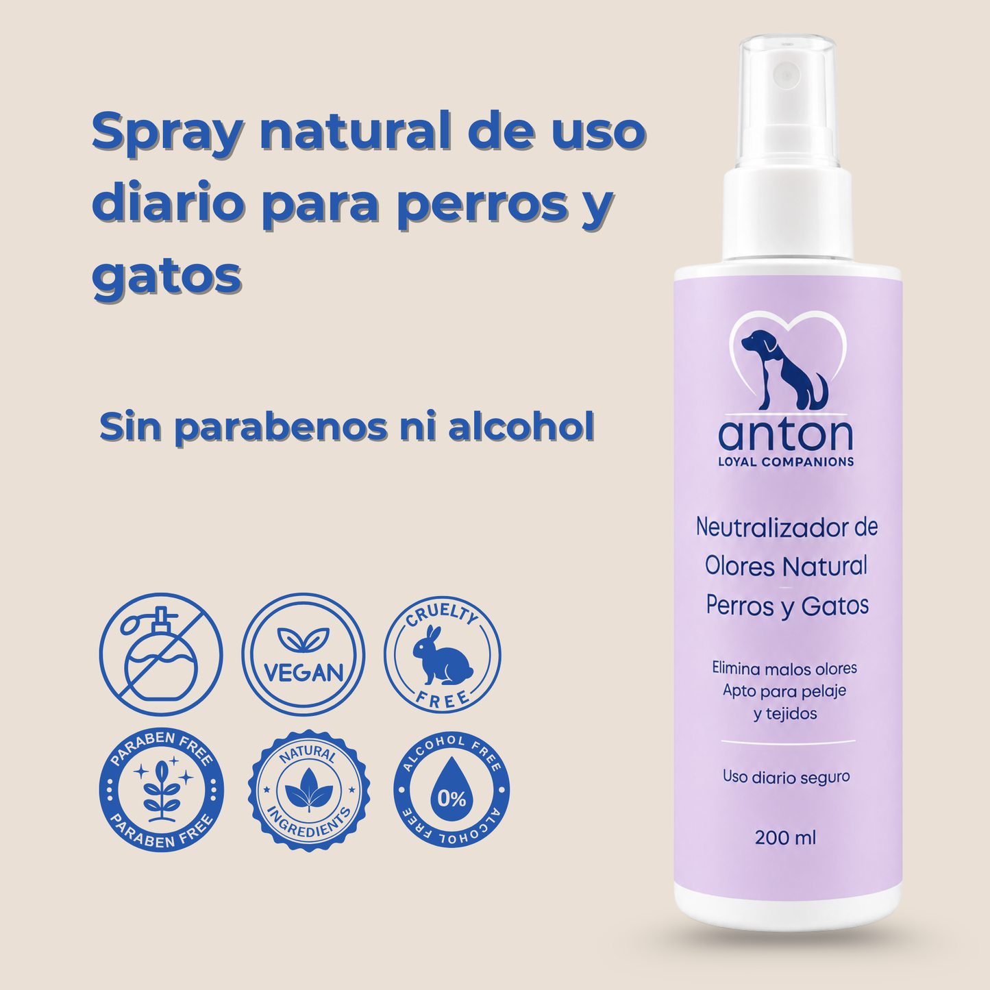 Spray natural neutralizador de olores para perros y gatos – Pack 2 x 200 ml_5