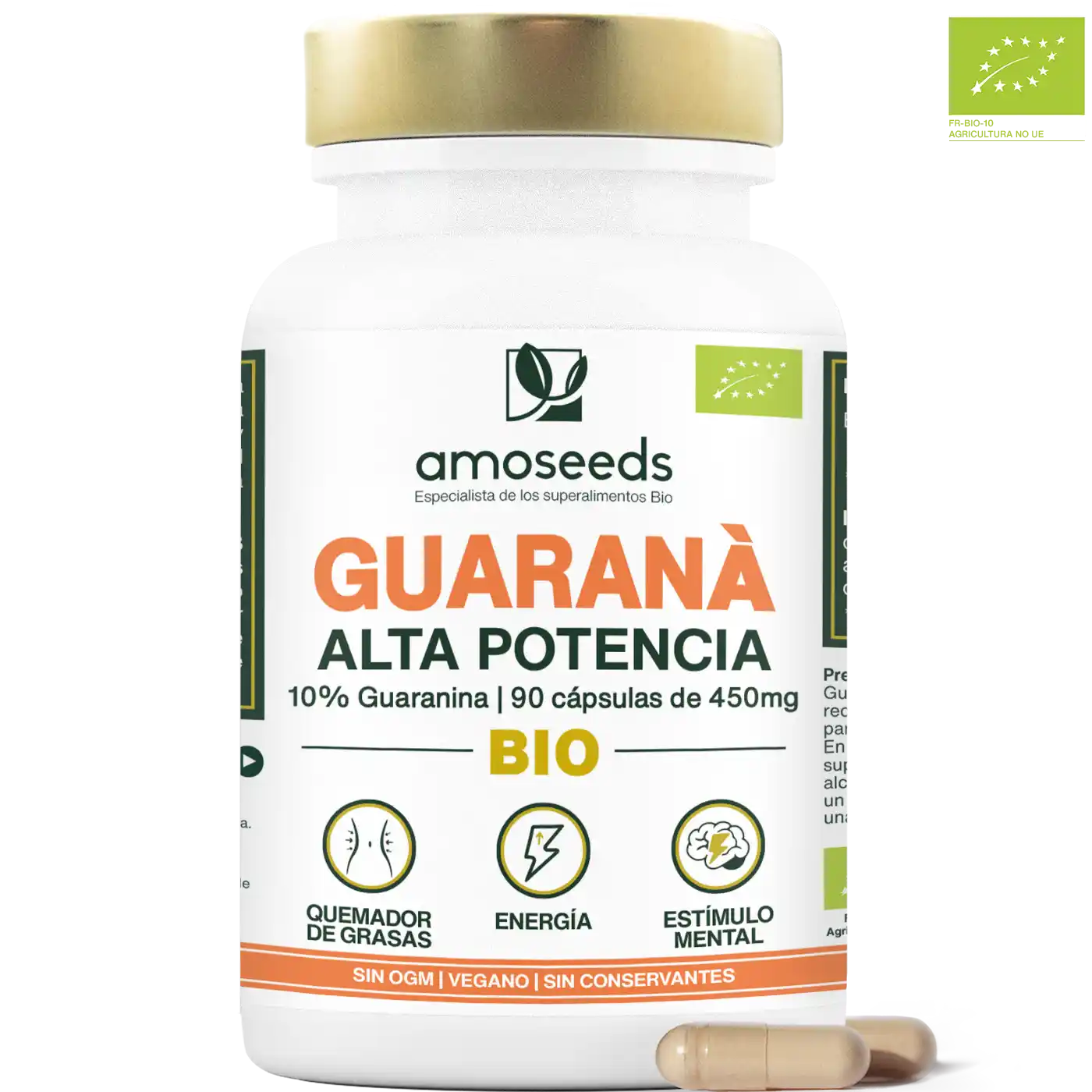 Guaraná Bio, 10% Guaranina | 90 Cápsulas_0