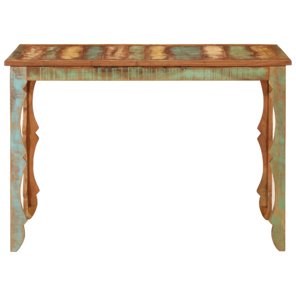 Mesa De Comedor Madera Maciza Reciclada 110x52x76 Cm_0