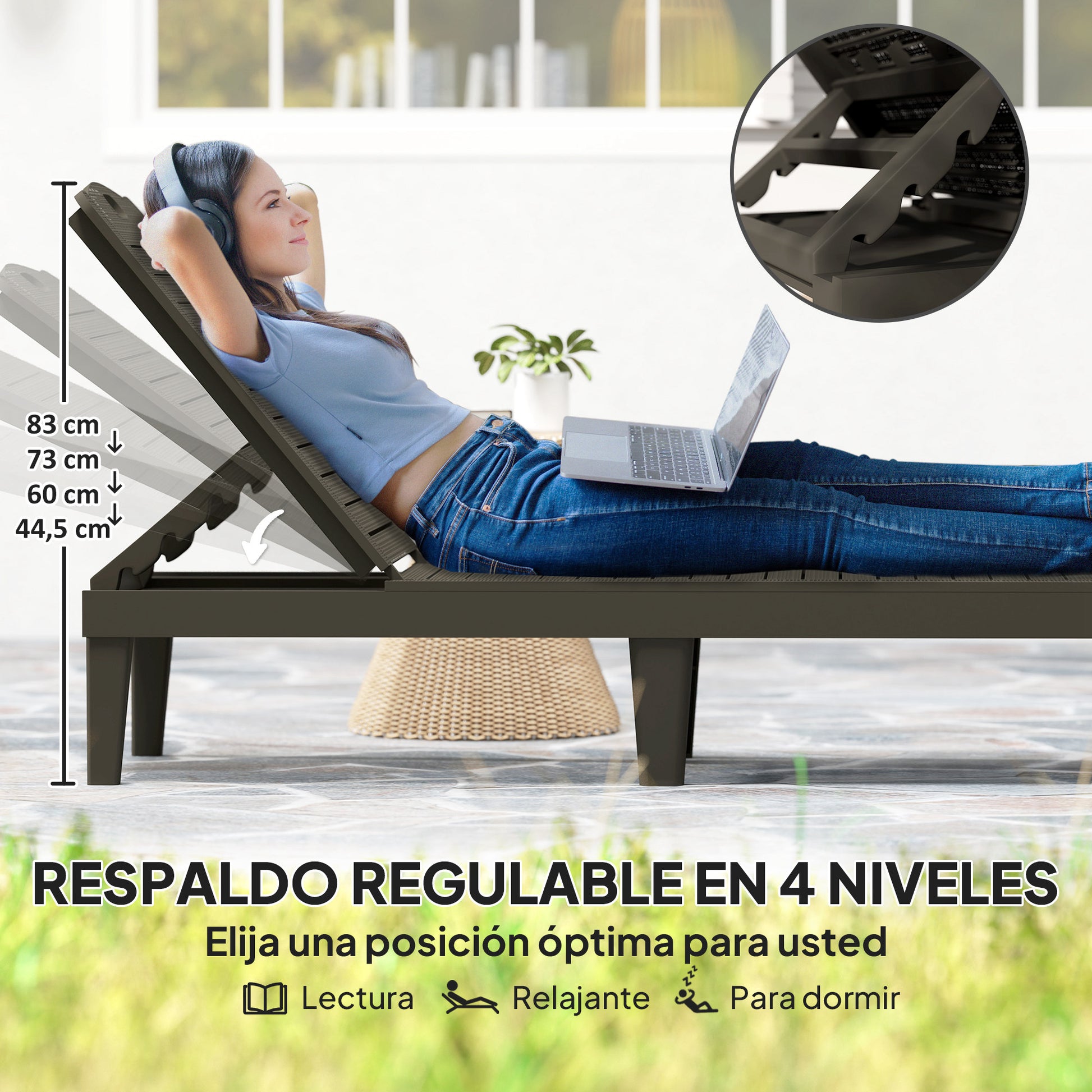 Outsunny Pack De 2 Tumbonas De Jardín Exterior_3