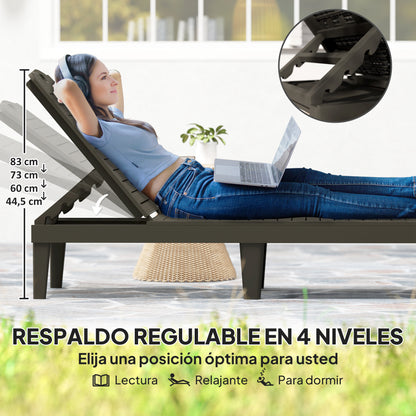 Outsunny Pack De 2 Tumbonas De Jardín Exterior_3