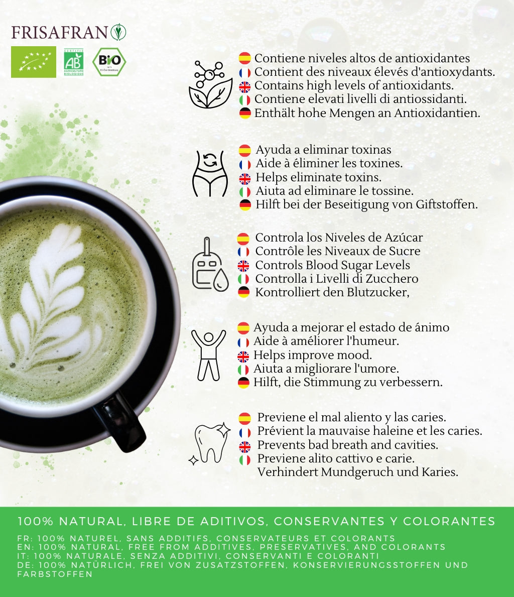 Matcha Latte Ecológico En Polvo | Calidad | Frisafran 200 G_3