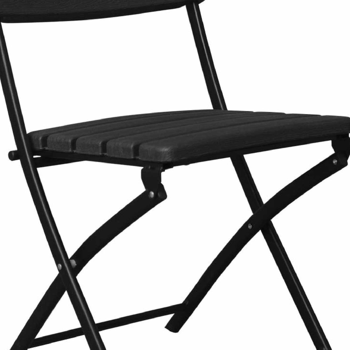 Pack 4 Sillas Plegables Efecto Madera Negro 55x46x81cm 7house_3