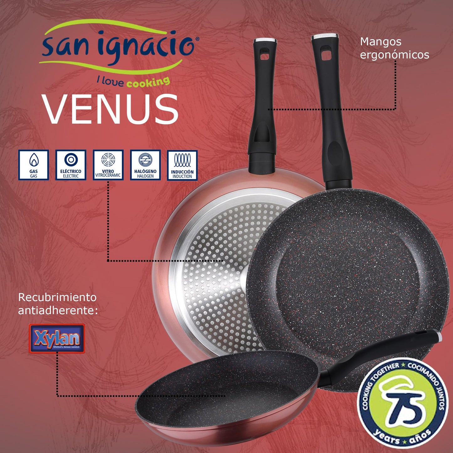 Pack De 3 Sartenes Ø20/24 Y 28 Cms + Batería De Cocina De 8pc En Acero Inoxidable_2