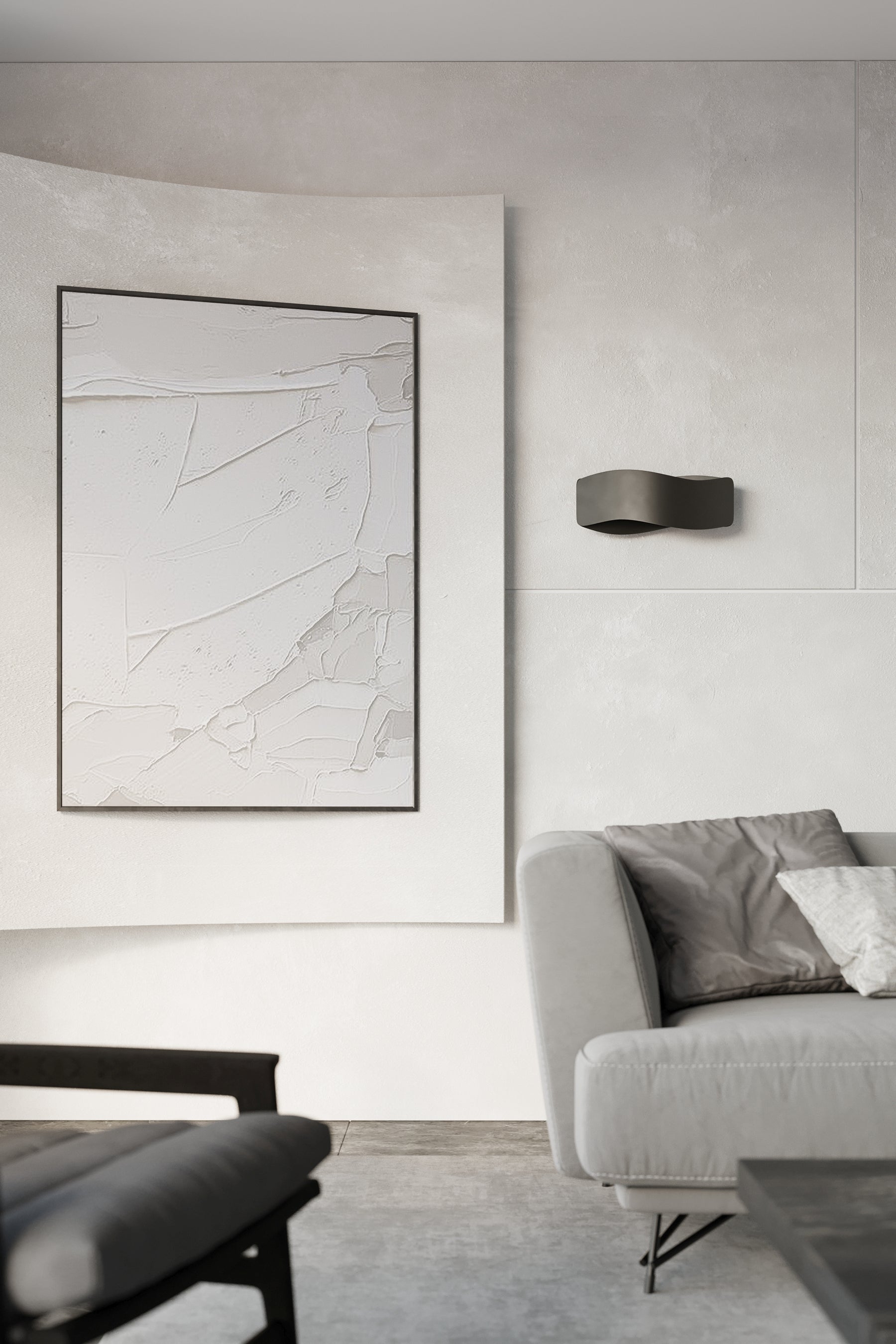 Aplique De Pared Tila 40 Negro, G9_4