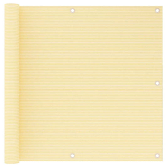 Vidaxl Toldo Para Balcón Hdpe Beige 90x500 Cm_0