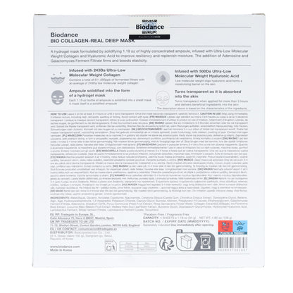 4x Mascarilla Facial Bio-Collagen Real Deep Mask Biodance