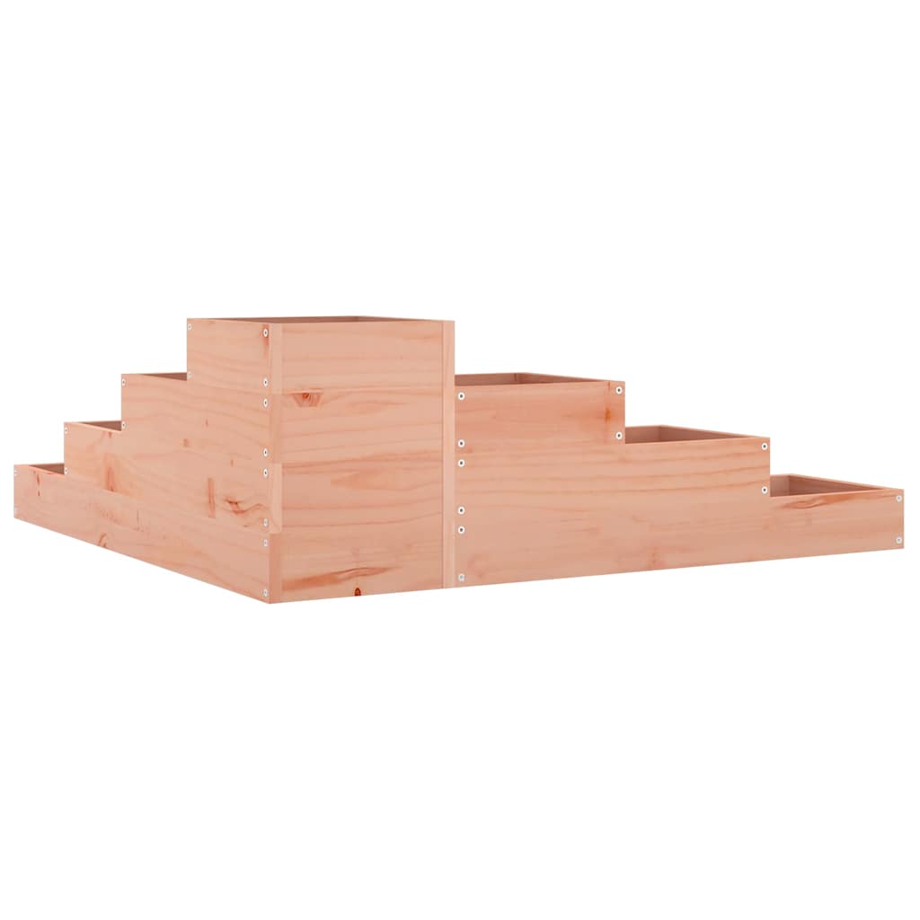Jardinera De Jardín De 4 Niveles, 106 X 104,5 X 36 Cm, Madera Maciza Douglas_5