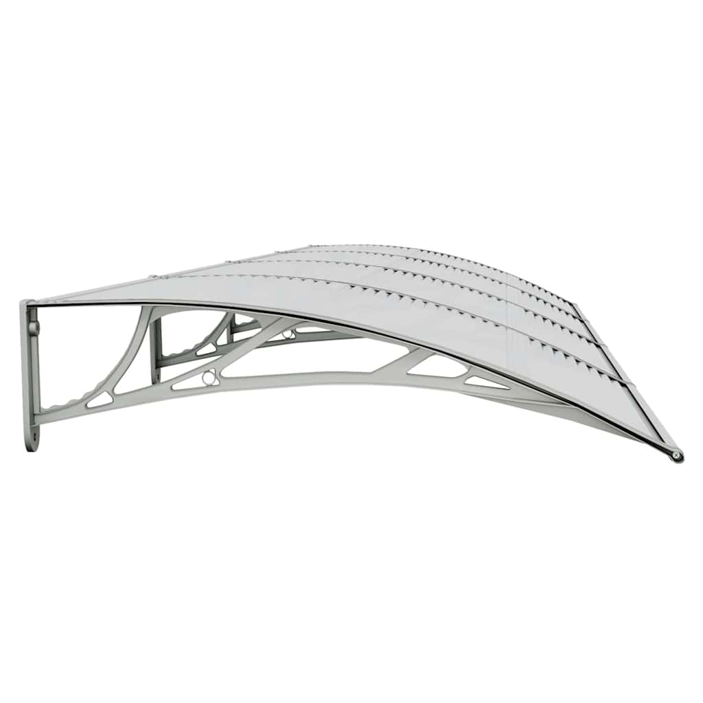 Marquesina Para Puerta Gris 350x100 Cm Policarbonato_4